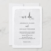 We doen  kalligrafie bruiloft kaart (Voorkant)