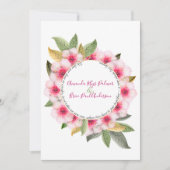 We doen kersenbloesem met gedicht huwelijk kaart (Voorkant)