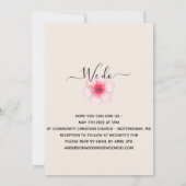 We doen kersenbloesem met gedicht huwelijk kaart (Achterkant)