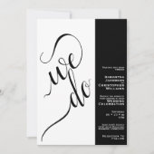 We doen minimalistische 2 Pane Elegante witte brui Kaart (Voorkant)