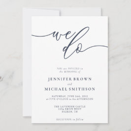 We doen minimalistische signature navy kaart