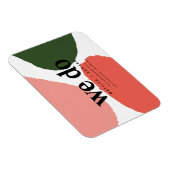 We doen modern abstract rood, roze + groen magneet (Rechterzijde)