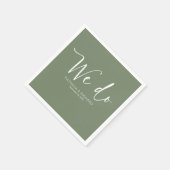 We doen moderne kalligrafie bruiloft servet (Hoek)