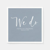 We doen moderne kalligrafie bruiloft servet (Voorkant)