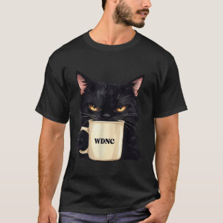 We doen niet schelen WDNC Club Black Cat Cool Vrou T-shirt
