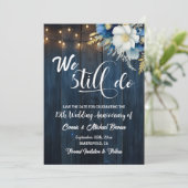 We doen nog steeds 15th Wedding Jubileum String Li Save The Date (Staand voorkant)