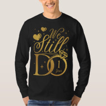 We doen nog steeds 1 jaar bruiloft Jubileum Mannen