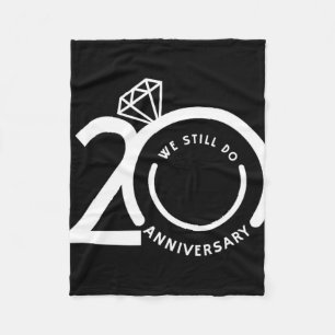 We doen nog steeds 20 jaar - 20ste bruiloft Jubile Fleece Deken