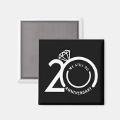 We doen nog steeds 20 jaar - 20ste bruiloft Jubile Magneet (Voorkant / Achterkant)