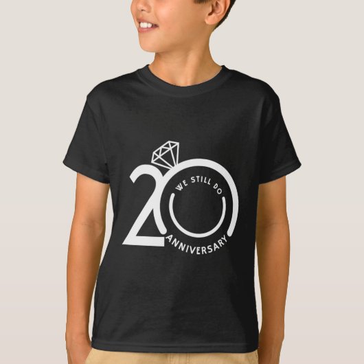 We doen nog steeds 20 jaar - 20ste bruiloft Jubile T-shirt (Voorkant)