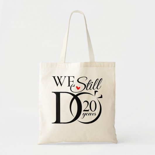 We doen nog steeds 20 jaar grappig paar 20e bruilo tote bag (Voorkant)