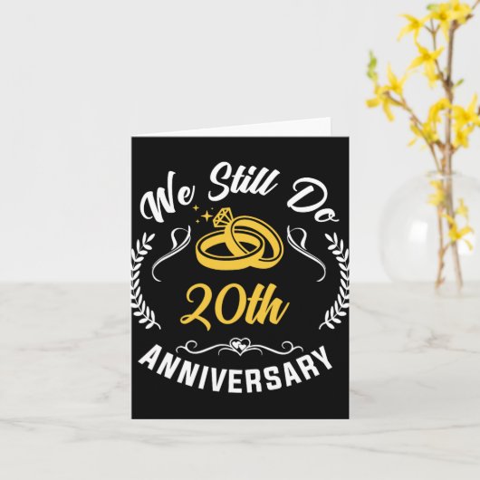 We doen nog steeds 20 jaar matching paar 20e bruil kaart (Gele Bloem)