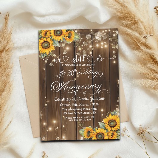 We doen nog steeds 20ste bruiloft Jubileum String  Kaart