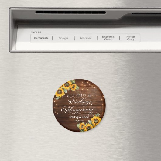 We doen nog steeds 20ste bruiloft Jubileum String  Magneet (Insitu (Vaatwasser))