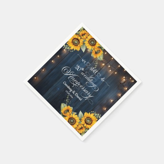 We doen nog steeds 20ste bruiloft Jubileum String  Servet (Hoek)