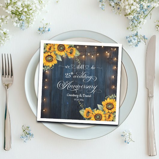 We doen nog steeds 25e bruiloft Jubileum String Li Servet