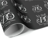 We doen nog steeds 25e bruiloft Jubileum typografi Cadeaupapier (Rol Hoek)