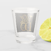 We doen nog steeds 2 jaar bruiloft Jubileum Shot Glas (Achterkant)