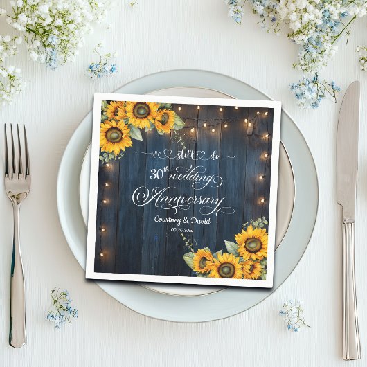 We doen nog steeds 30ste bruiloft Jubileum String  Servet