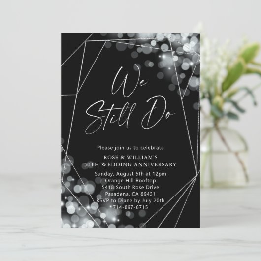 We doen nog steeds 50ste bruiloft Jubileum Kaart (Staand voorkant)