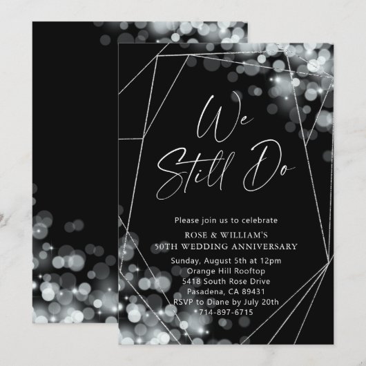 We doen nog steeds 50ste bruiloft Jubileum Kaart (Voorkant / Achterkant)