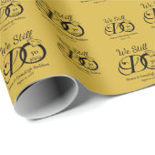 We doen nog steeds 50ste bruiloft Jubileum typogra Cadeaupapier (Rol Hoek)