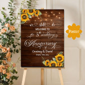 We doen nog steeds 5th Wedding Jubileum String Lig Poster