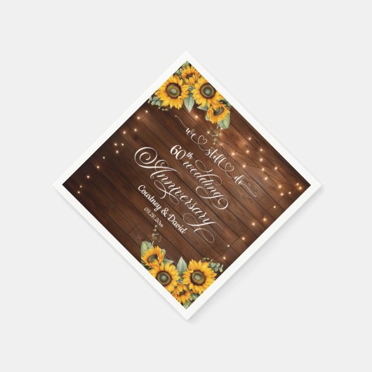 We doen nog steeds 60ste bruiloft Jubileum String  Servet (Hoek)