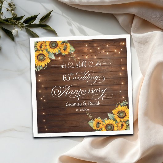 We doen nog steeds 65e bruiloft Jubileum String Li Servet