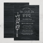 We doen nog steeds BBQ achtertuin feest huwelijksv Kaart (Voorkant / Achterkant)