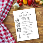 We doen nog steeds BBQ achtertuin feest huwelijksv Kaart