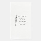 We doen nog steeds BBQ achtertuin feest huwelijksv Servet (Voorkant)