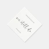 We doen nog steeds Black & White Vow Vernieuwing C Servet (Hoek)