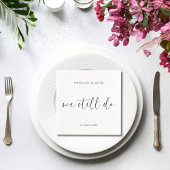 We doen nog steeds Black & White Vow Vernieuwing C Servet