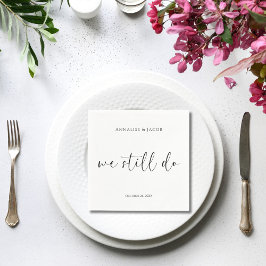 We doen nog steeds Black & White Vow Vernieuwing C Servet