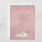 We doen nog steeds Blush Pink Floral & Photo Vow R Kaart (Achterkant)