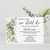 We doen nog steeds bruiloft Jubileum eucalyptus go Kaart (Staand voorkant)