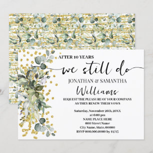 We doen nog steeds bruiloft Jubileum eucalyptus go Kaart