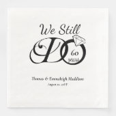 We doen nog steeds bruiloft Jubileum typografie Servet (Voorkant)