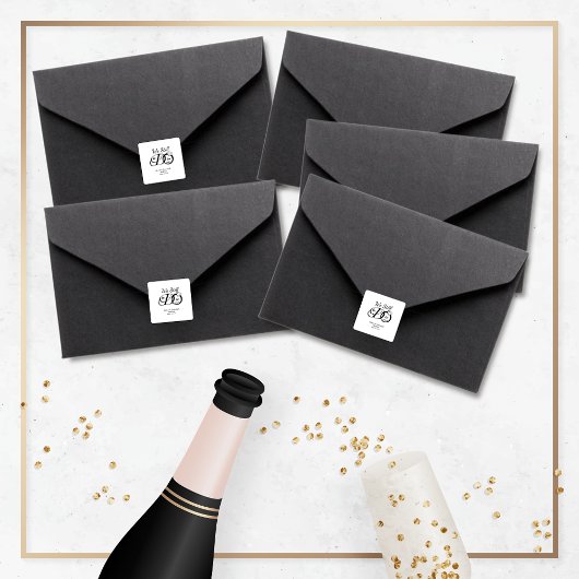 We doen nog steeds bruiloft Jubileum typografie Vierkante Sticker