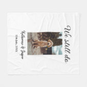 We doen nog steeds bruiloft paar huisdier foto naa fleece deken (Voorkant (Horizontaal))