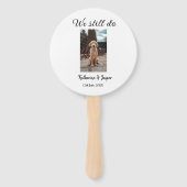 We doen nog steeds bruiloft paar huisdier foto naa handwaaier (Voorkant)