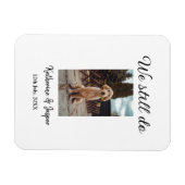 We doen nog steeds bruiloft paar huisdier foto naa magneet (Horizontaal)