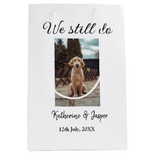 We doen nog steeds bruiloft paar huisdier foto naa medium cadeauzakje
