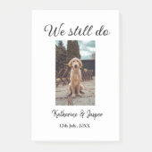 We doen nog steeds bruiloft paar huisdier foto naa post-it® notes (Voorkant)