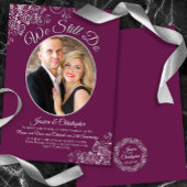 We doen nog steeds Cassis & Silver Wedding Vow Ren Kaart