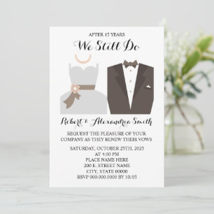 We doen nog steeds een Jubileum-hernieuwde uitnodi Kaart