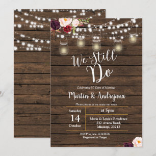 We doen nog steeds een Jubileum-uitnodiging. Kaart