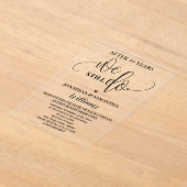 We doen nog steeds een modern minimalistisch Jubil Acryl Uitnodigingen (Laagn)