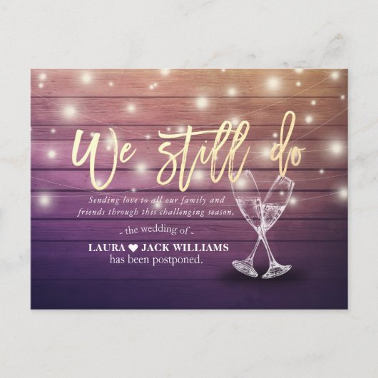 We doen nog steeds een weddenschap dat liefde gedu aankondigingskaart (Voorkant)